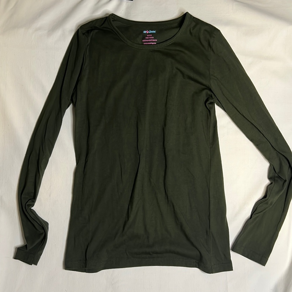 SIVVAN women long sleeve Size Small Olive Green